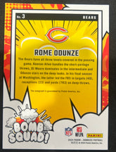 2024 Panini Donruss Bomb Squad Rome Odunze #3 Autograph 148/199